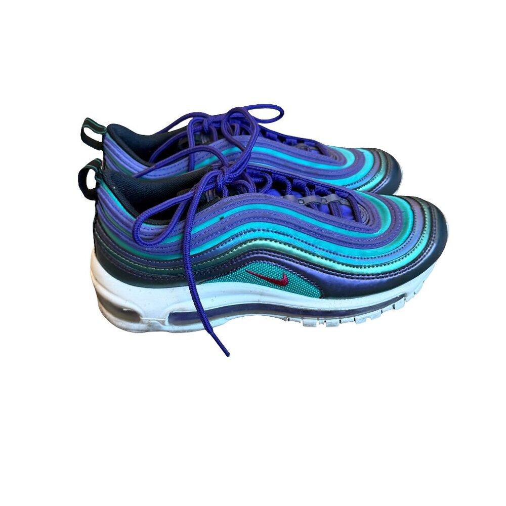 Nike Air Max 97 GS Iridescent Sneakers Tennis Shoes Lace-Up Size 4.5 Youth